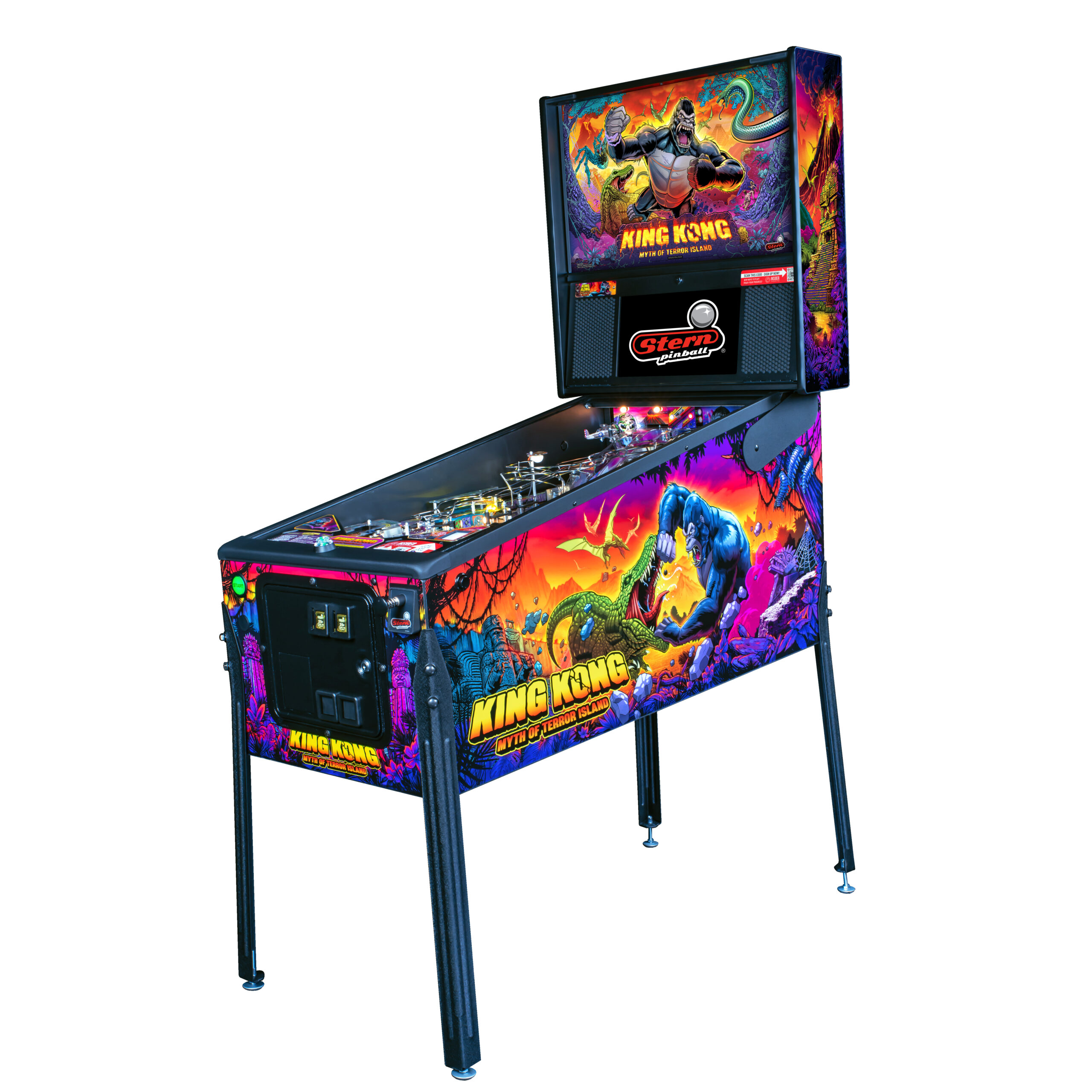 King Kong: Myth of Terror Island Pro Pinball Machine by Stern