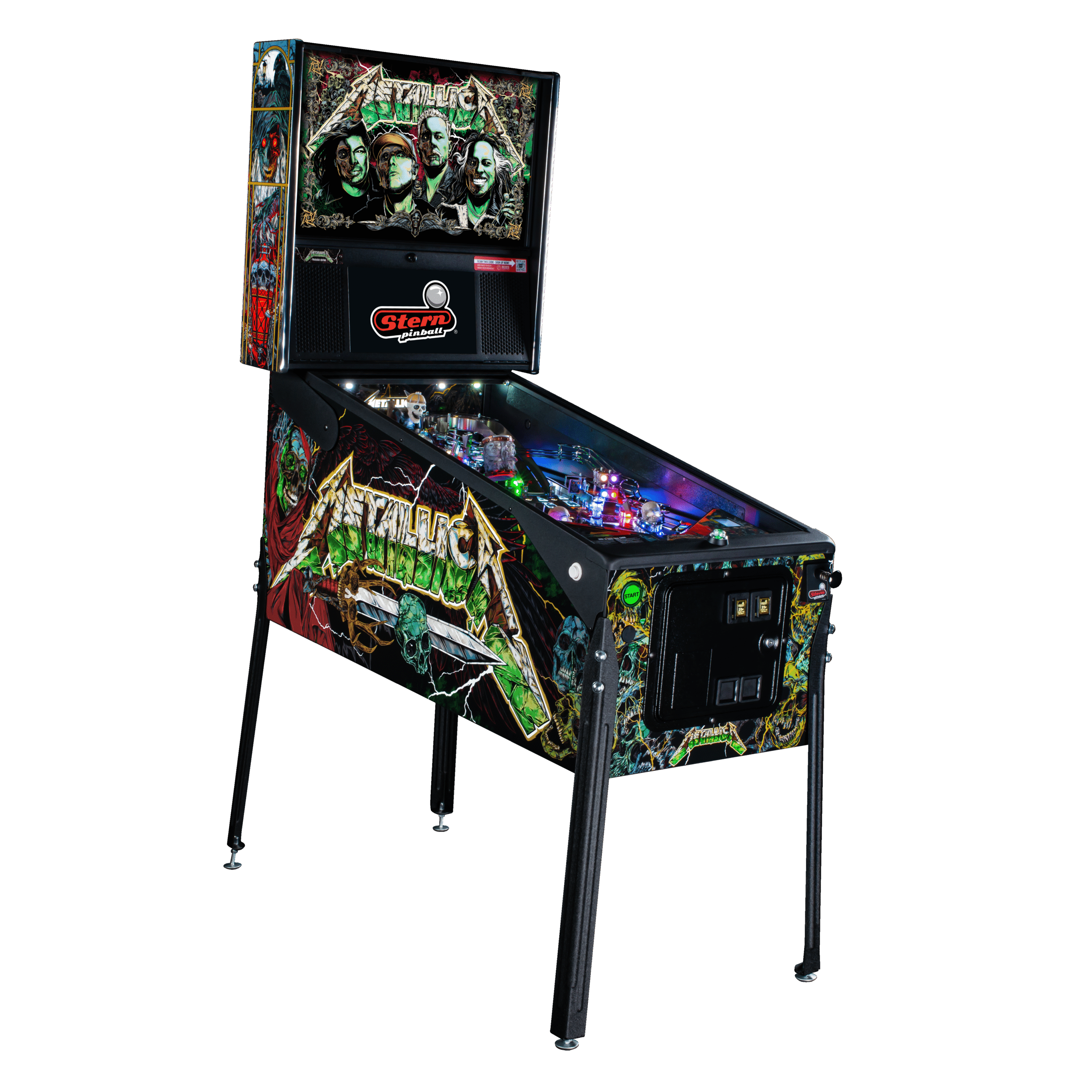 Metallica Remastered Premium Pinball Machine by Stern